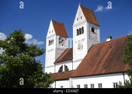Welfenmünster, Steingaden, Klosterkirche, St Jean Baptiste, Deutschland, Oberbayern, St, Johannes église paroissiale, ancienne abb Banque D'Images