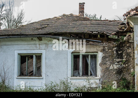 La guerre, la Croatie ruines Balcan Banque D'Images