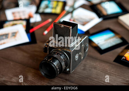 Ancien appareil photo plein cadre Banque D'Images