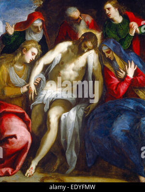 Jacopo Palma il Giovane, Lamentation, Italien, 1544 ou 1548 - 1628, ch. 1620, huile sur toile Banque D'Images