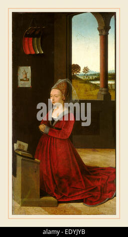 Petrus Christus, Portrait d'une femme active, Russisch, donateurs 1444-1475-1476, ch. 1455, huile sur panneau Banque D'Images