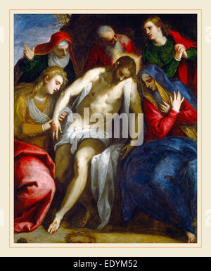 Jacopo Palma il Giovane, Lamentation, Italien, 1544 ou 1548-1628, ch. 1620, huile sur toile Banque D'Images