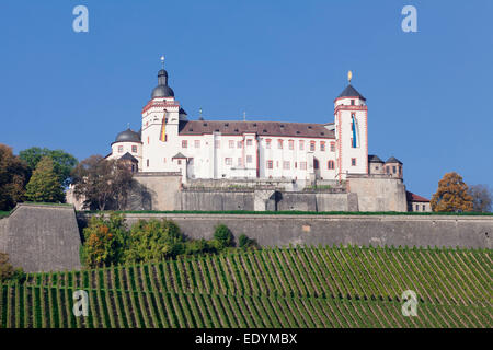 La forteresse de Marienberg, Würzburg, Franconia, Bavaria, Germany Banque D'Images