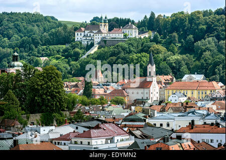 Mariahilf Monastère, église paroissiale de Saint Gertraud, vieille ville, Passau, Thuringe, Bavière, Allemagne Banque D'Images