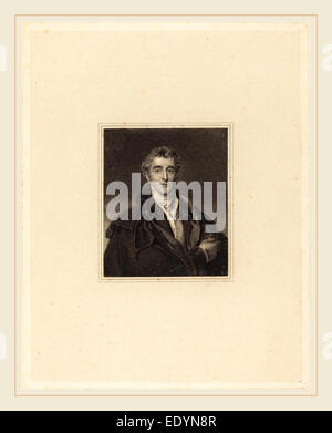 Probablement la 18ème siècle, Portrait d'un homme, probablement du xviiie siècle, la gravure Banque D'Images