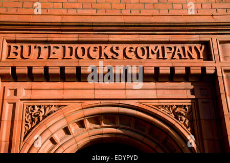 Victorian Pierhead Building, la baie de Cardiff, Pays de Galles, Royaume-Uni. Banque D'Images