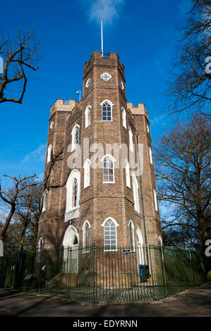 Severndroog Castle sur Shooters Hill à Greenwich, Londres du sud. Plus de détails dans la description. Banque D'Images