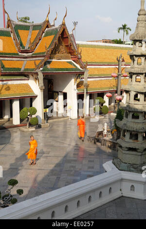 Wat Suthat Thep Wararam, temple bouddhiste dans Phra Nakhon district, Bangkok, Thaïlande. L'Asie du sud-est Banque D'Images