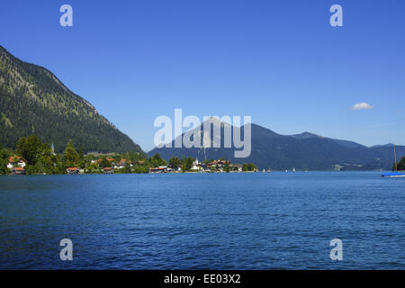 Blick auf den Walchensee, Tölzer Land, Isarwinkel, Bayern, Oberbayern, Deutschland, Vue du lac Walchensee, Mallorca, Bava Banque D'Images