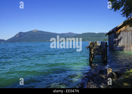 Blick auf den Walchensee, Tölzer Land, Isarwinkel, Bayern, Oberbayern, Deutschland, Vue du lac Walchensee, Mallorca, Bava Banque D'Images