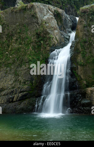 Dominikanische Republik, Cordillère centrale, Jarabacoa, Wasserfall Salto Jimonea Banque D'Images