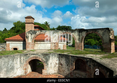 Dominikanische Republik, Südwesten, Boca de Nigua, Villa Maria, commune française Ruinen der alten Zuckerfabrik (Ingenio Boca de Nigua) Banque D'Images