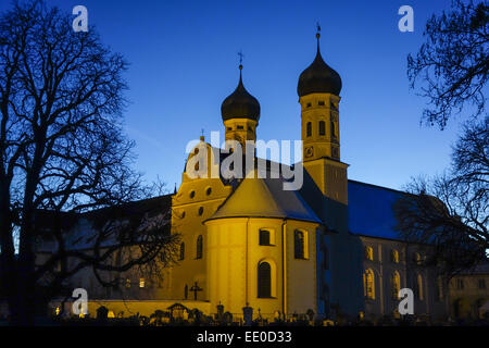 Kloster Benediktbeuern, Oberbayern, Bayern, Deutschland, l'Allemagne, la Haute-Bavière, Benediktbeuern, Monastère, Bavaria, Benediktbeu Banque D'Images