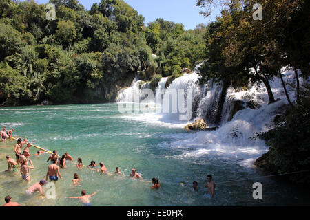 La Croatie Krka Zoe Baker Banque D'Images