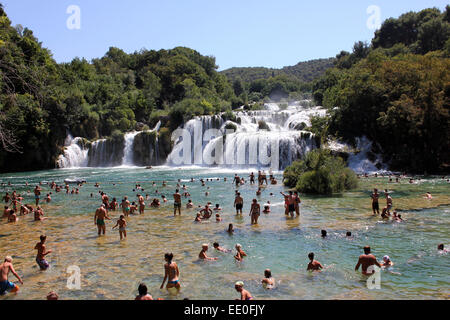 La Croatie Krka Zoe Baker Banque D'Images