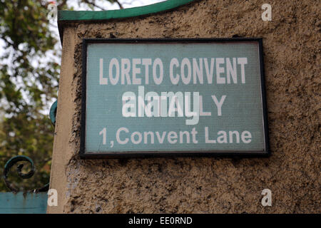 Loreto Convent où Mère Teresa a vécu avant la fondation des Missionnaires de la Charité à Calcutta, Inde Banque D'Images