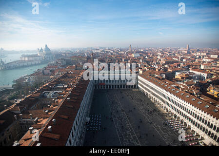 Vue panoramique de Venise de la Campanile Banque D'Images
