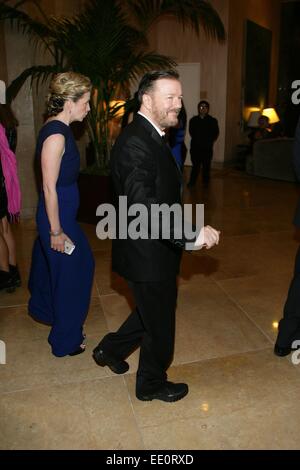 Los Angeles, CA, USA. Jan 11, 2015. Ricky Gervais dehors et environ pour la célébrité Candids - SUN, Los Angeles, CA, 11 janvier 2015. © James Atoa/Everett Collection/Alamy Live News Banque D'Images