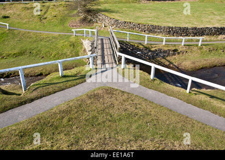 Le centre de Hutton-le-hole village et l'emplacement de l'Ryedale Folk Museum dans le North Yorkshire, en Angleterre. Banque D'Images