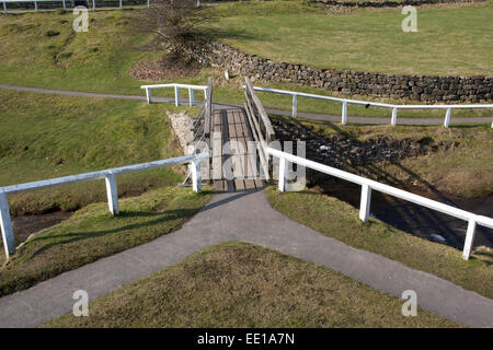 Le centre de Hutton-le-hole village et l'emplacement de l'Ryedale Folk Museum dans le North Yorkshire, en Angleterre. Banque D'Images