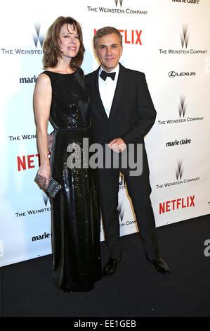 Judith Holste et Christoph Waltz 2015 assistant à la Weinstein Company et Netflix Golden Globes After Party au centre commercial Robinsons peuvent beaucoup le 11 janvier 2015 à Beverly Hills, Californie/photo alliance Banque D'Images