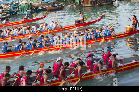 Dragon Boat Race, de Shau Kei Wan, Hong Kong Island, Hong Kong, Chine, Asie Banque D'Images