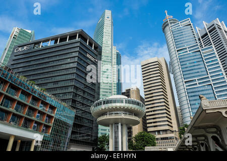 Le centre-ville du quartier financier central, à Singapour, en Asie du Sud-Est, l'Asie Banque D'Images