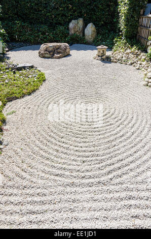 Rock japonais dans le jardin du Temple Shorenin, Kyoto, Japon Banque D'Images