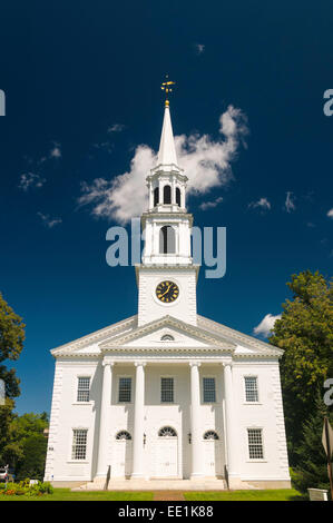 La première Église congrégationaliste à Williamstown. Le Massachusetts, New England, États-Unis d'Amérique, Amérique du Nord Banque D'Images