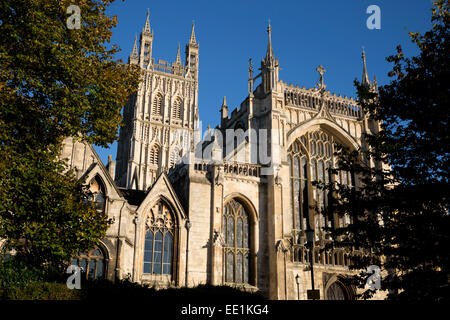 La cathédrale de Gloucester, Gloucester, Gloucestershire, Angleterre, Royaume-Uni, Europe Banque D'Images