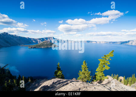 La caldeira du Crater Lake National Park, Oregon, États-Unis d'Amérique, Amérique du Nord Banque D'Images