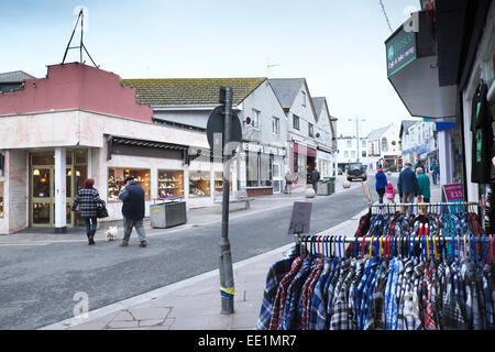 Une froide journée d'hiver à Newquay. Banque D'Images