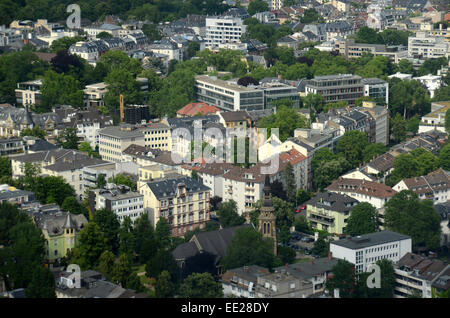 Vue aérienne de la ville de Francfort, Allemagne Banque D'Images