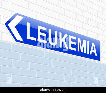 Concept de la leucémie. Banque D'Images