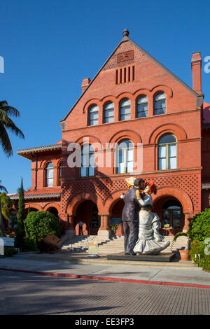 Extérieur de la musée d'art et d'histoire à l'old Custom House, Key West, Floride, USA Banque D'Images