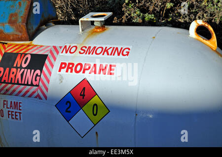 Réservoir de gaz propane, Banque D'Images