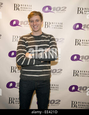 Bala Cynwyd, Pennsylvania, USA. 13 Jan, 2015. Chanteur-compositeur anglais, GEORGE EZRA, arrêté par le Q102 Performance Theatre à Bala Cynwyd Pa Ezra a pris de l'importance avec la sortie de son single Budapest, qui atteint le top 10 dans de nombreux pays dans le monde, atteignant le numéro un en Autriche, la Nouvelle-Zélande et la République tchèque. Premier album studio d'Esdras Recherché en voyage, qui a été libéré le 30 juin 2014, atteint le numéro un au Royaume-Uni et en Écosse, et le top 10 dans sept autres pays. Credit : Ricky Fitchett/ZUMA/Alamy Fil Live News Banque D'Images