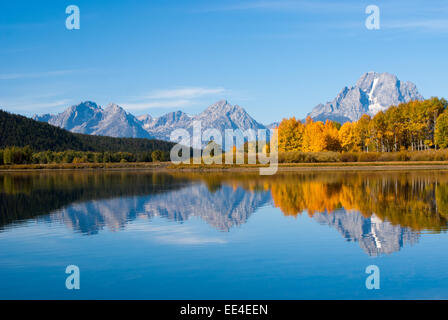 Grand Tetons en pleine couleur à l'automne Banque D'Images