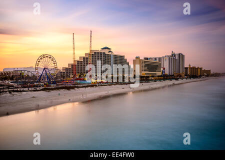 Daytona Beach, Floride, USA beach resorts et paysage urbain. Banque D'Images