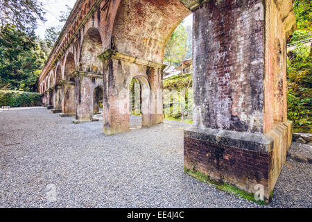 Aqueduc de Nanzenji Temle à Kyoto, au Japon. Banque D'Images