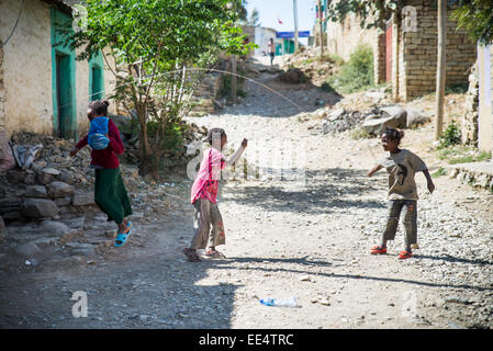 Les enfants à Mekele, Ethiopie, Arfika Banque D'Images