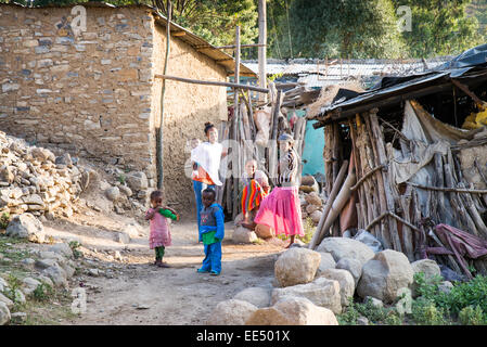 L'Éthiopie, scènes de rue, Mekele ou Mekelle, Ethiopie, Afrique Banque D'Images