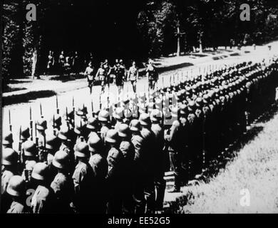 Les troupes de l'examen, des officiers allemands, 1939 Banque D'Images