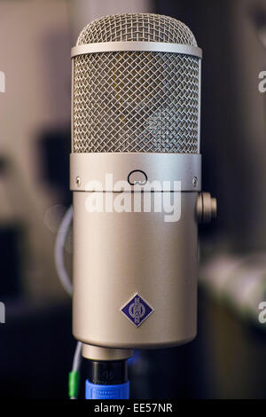 Grand studio capsule microphone, Neumann U47fet "Collectors Edition". Banque D'Images