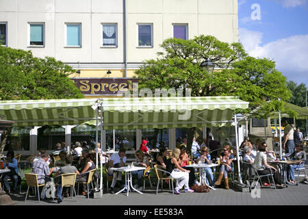 Deutschland, Berlin, Europa, Hauptstadt, Stadt, Sehenswuerdigkeit, Typische Gaststaette im Nikolaiviertel, Berlin-Mitte, Strasse Banque D'Images