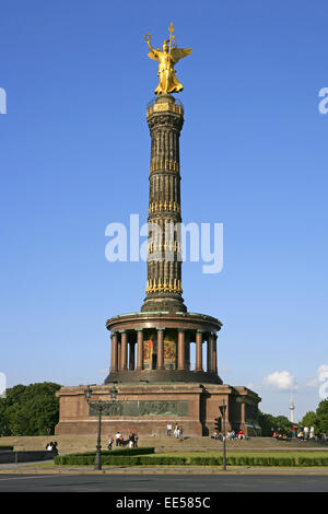 Deutschland, Berlin, Europa, Hauptstadt, Stadt, Sehenswuerdigkeit, Stadtteil Berlin-Tiergarten, Grosser Stern, Siegessaeule, Det Banque D'Images