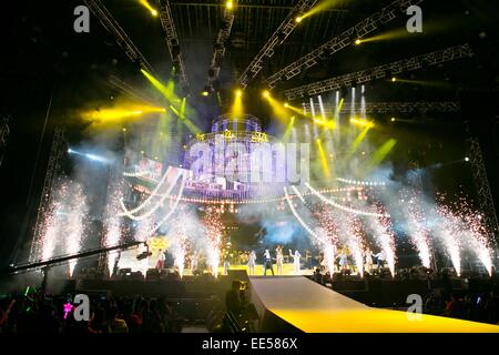 Taipei, Taiwan, Chine. 12 Jan, 2015. Emil Chau à son tour du monde concert à Taipei, Taiwan, Chine, le 12 janvier, 2015. © TopPhoto/Alamy Live News Banque D'Images