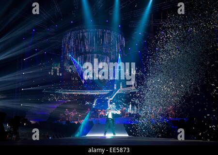 Taipei, Taiwan, Chine. 12 Jan, 2015. Emil Chau à son tour du monde concert à Taipei, Taiwan, Chine, le 12 janvier, 2015. © TopPhoto/Alamy Live News Banque D'Images