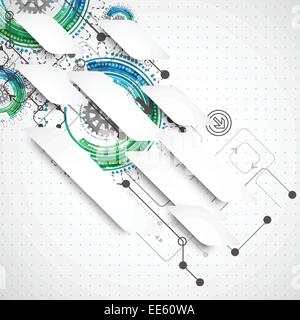 Résumé Contexte technologique. Vector illustration Illustration de Vecteur