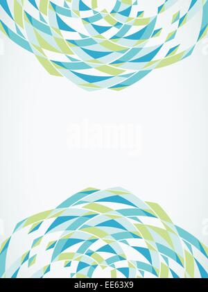 De style rétro résumé set de cartes. Vector Illustration de Vecteur
